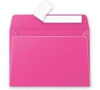 Clairefontaine Enveloppes auto-adhésives Pollen - Carton 200 - 114x162 mm - 120 g/m² - Rose fuchsia