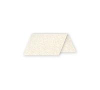 Clairefontaine 75086C - Paquet de 25 Marque-Places - Format 8,5x8cm - 210g/m² - Coloris Ivoire Irisé - Invitation Evènements et Correspondance - Gamme Pollen - Papier Premium Lisse