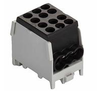 Pollmann HLAK 25-1/4 M2 Borne de dérivation Noir, Connecteur Electrique