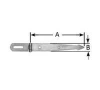 Pollmann POLLMANN pince à bec pointu 250 mm, zinguée claire Quantité:1