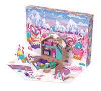 Polly Pocket Calendrier de l'Avent Maison en pain d'épices plus de 24 surprises de Noël JFV13