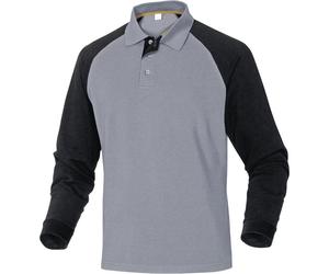 POLO DELTA PLUS 100% COTON GRIS NOIR - TURINGR0 48/50 (M)