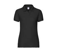 Polo femme Fruit of the Loom Noir S