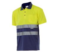 Polo haute visibilité 173 (M, bleu marine/jaune)