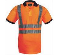 Polo haute visibilité manches courtes Coverguard YARD - Orange XXL