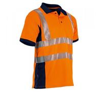 Polo haute visibilité - PREVOYANCE - Orange Fluo - 100% polyester - Anti UV - Manches courtes 3