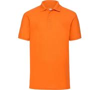 Polo homme Fruit of the Loom 63-402-0 | 65/35 Piqué - Couleur : Orange - Taille : 3XL