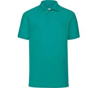 Polo homme Fruit of the Loom 63-402-0 | 65/35 Piqué - Couleur : Rouge - Taille : 3XL