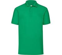 Polo homme Fruit of the Loom 63-402-0 | 65/35 Piqué - Couleur : Vert Kelly - Taille : XXL