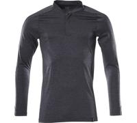 Polo, manches longues Bleu noir chiné, taille XL ONE MASCOT 18081-810-010
