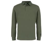 Polo manches longues en maille bouclette lÃ©gÃšre Mexx rugby Vert 2XL