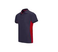 VELILLA - Polo Bicolore Manches Courtes 180 gr/m2 105504 Homme, Bleu marine et rouge, XXL