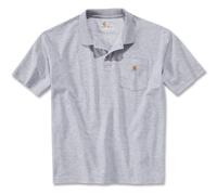 Carhartt Contractor’S Work Pocket Polo Chemise, Heather Grey, XS Homme