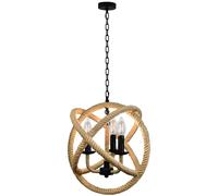 Polux plafonnier en corde - Marron
