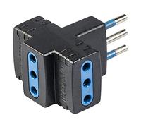 POLY POOL 10a Adaptateur 2p + T 3 Prises 2p + T 10a Noir