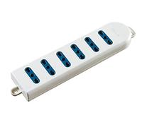 Poly Pool PP0390.1X Prise sestuple 10/16 2P+T, Blanc