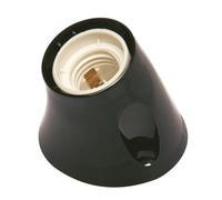 POLY POOL - PP0485.2X Douille Murale E27 Inclinaison, Avec Bornes à Ressort et Contacts en Laiton, Plastique, Fait en Italie