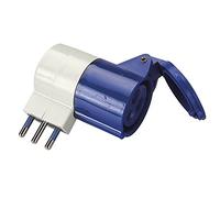 POLY POOL - PP0640S Adaptateur CEE 3 Pôles Norme Italienne Prise Civile - Grande Prise Industrielle IEC309 16A IP20- Adaptateur de Prise Industrielle avec Made in Italy - Adaptateur Industriel 1 PIÈCE
