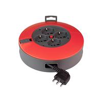 Poly Pool pp2730 Enrouleur 4 m section Câble 3 G1,5 mm² avec 4 prises pluristandard et fiche Salvaspazio Standard italien grande 16 à avec disjoncteur thermique
