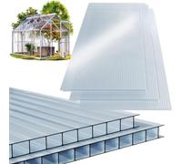 Polycarbonate creux MARK 6mm, 60,5x121x0,6cm, 10pcs, transparent