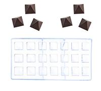 Polycarbonate de Chocolat Moulé, Moule à Chocolat Transparent, Moule à Chocolat en Polycarbonate Rigide, pour Chocolat, Glaçons, Bonbons, Saint-Valentin, Etc