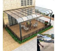 Polycarte - Feuille de toiture transparente - 1,22 x 20 m - Pour extérieur - EasyCut - Pour terrasses et abris