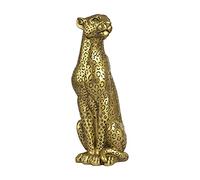 POLYDUKE Figurine de guépard en polyrésine Moderne de 27,9 cm de Hauteur - Décoration d'intérieur réaliste - Léopard Classique - Résine - Ornement Animal - Statues décoratives pour Salon