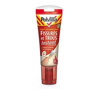 POLYFILLA Enduit de Rebouchage Fissures et Trous Instant - Sec en 1 heure - Intérieur et Extérieur - Pâte 330g