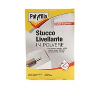 POLYFILLA STUCCO NIVELLANT pour intérieur, plafonds et murs plâtre, plâtre et plaques de plâtre, travaux de finition et précision, en poudre, blanc 1 kg