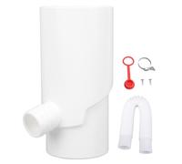PolyGen Inverseur de Bec verseur Rond avec Accessoires d'installation pour l'approvisionnement en Eau et l'irrigation d'aquarium, Permet la réutilisation de l'eau de Pluie, (Blanche)