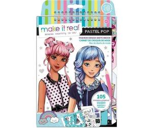 Polymark Make It Real- Carnet De Croquis De Mode "Pastel Pop