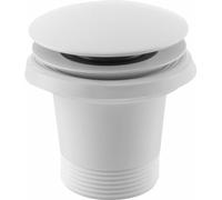 Polysan - Bonde pour baignoire sans trop-plein, Click-Clack, blanc mat 71704W