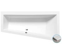 Polysan Andra - Baignoire asymétrique Andra Slim R, 180x90x45 cm, blanc 78771S