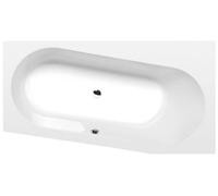 Polysan - Baignoire asymétrique ASTRA WR, 165x90x48 cm, à droite, blanc 31611