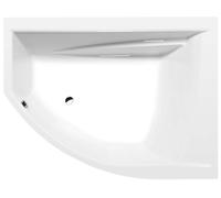 Polysan - Baignoire asymétrique TANDEM R, 170x130x50 cm, à droite, Heavy Shell, blanc 97611