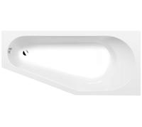 Polysan - Baignoire asymétrique Tigra R, 150x75 cm, Heavy Shell, blanc 72933