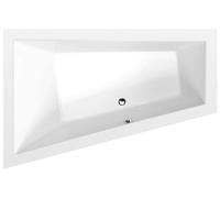 Polysan - Baignoire asymétrique TRIANGL L, 180x120x50 cm, gauche, blanc 19611