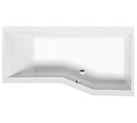 Polysan - Baignoire asymétrique VERSYS L, 160x84x47 cm, droit, blanc 15611