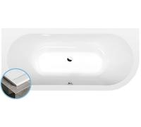 Polysan - Baignoire asymétrique Viva Slim L, 175x80x47 cm, blanc 70119S