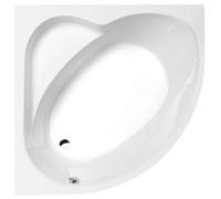 Polysan - Baignoire d'angle SIRIUS, 130x130x43 cm, blanc 49111