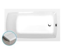 Polysan - Baignoire encastrable Lily Slim, 120x70x39 cm, blanc 25111S