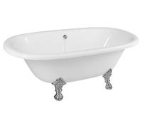 Polysan - Baignoire îlot Regata, 175x85x61 cm, pieds chrome mat 10231