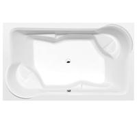 Polysan - Baignoire rectangulaire DUO 200x120x45 cm, blanc 16111