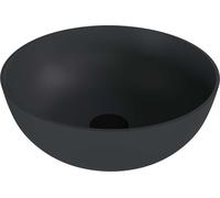 Polysan Banera - Vasque à poser, diamètre 39 cm, sans trop-plein, sans trou de robinetterie, anthracite mat 14337.51