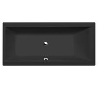 Polysan Cleo baignoire rectangulaire 160x75 cm noir 93611.21