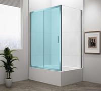 Polysan Deep - Paroi de douche 90 cm, aluminium brillant/verre clair MD3316