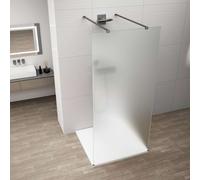 Polysan Esca - Paroi de douche à l'italienne 100x210 cm, Antidrop, verre dépoli/gun metal ES1110-12