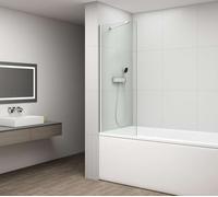 Polysan Fisa - Paroi de baignoire 70x150 cm, chrome/verre transparent FS1072-C