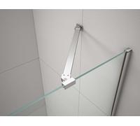 Polysan Fisa - Profilé mural et kit de support, chrome FS8012