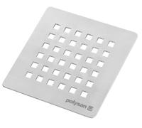 Polysan Flexia - Couvercle de siphon, acier inoxydable mat 73245